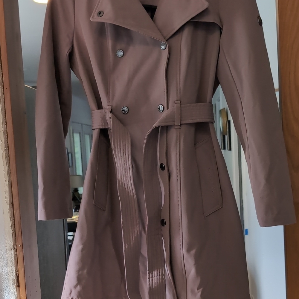 Calvin Klein Mauve Trench Coat - Brand New - Picture 5 of 5